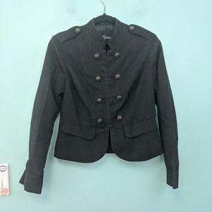 Guess Military Style Black Jacket Medium